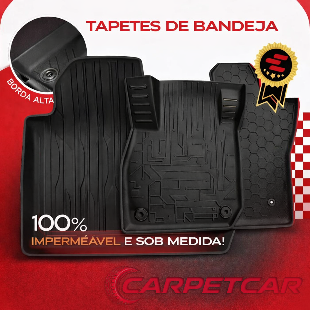 Tapete automotivo premium aplicado no carro